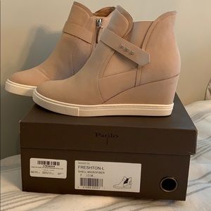7.5 Linea Paolo High top wedge shoe NIB